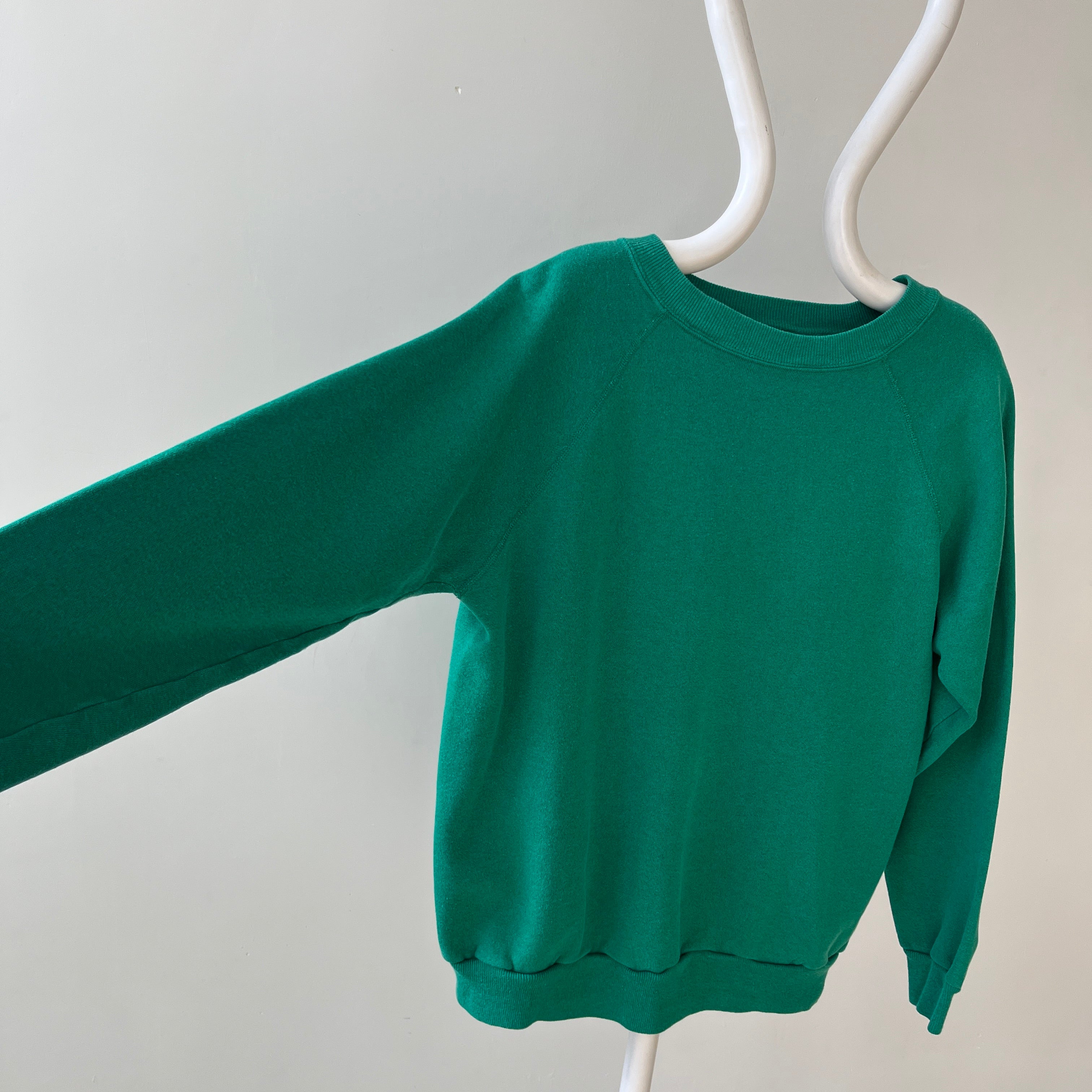 1980s Blank Green Sweatshirt