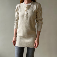 1930s Oatmeal Henley Shirt!!!!!