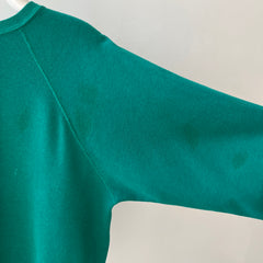 1980s Floral Embroidered Sweatshirt - Very DIY Martha Stewart