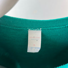 1980s Floral Embroidered Sweatshirt - Very DIY Martha Stewart