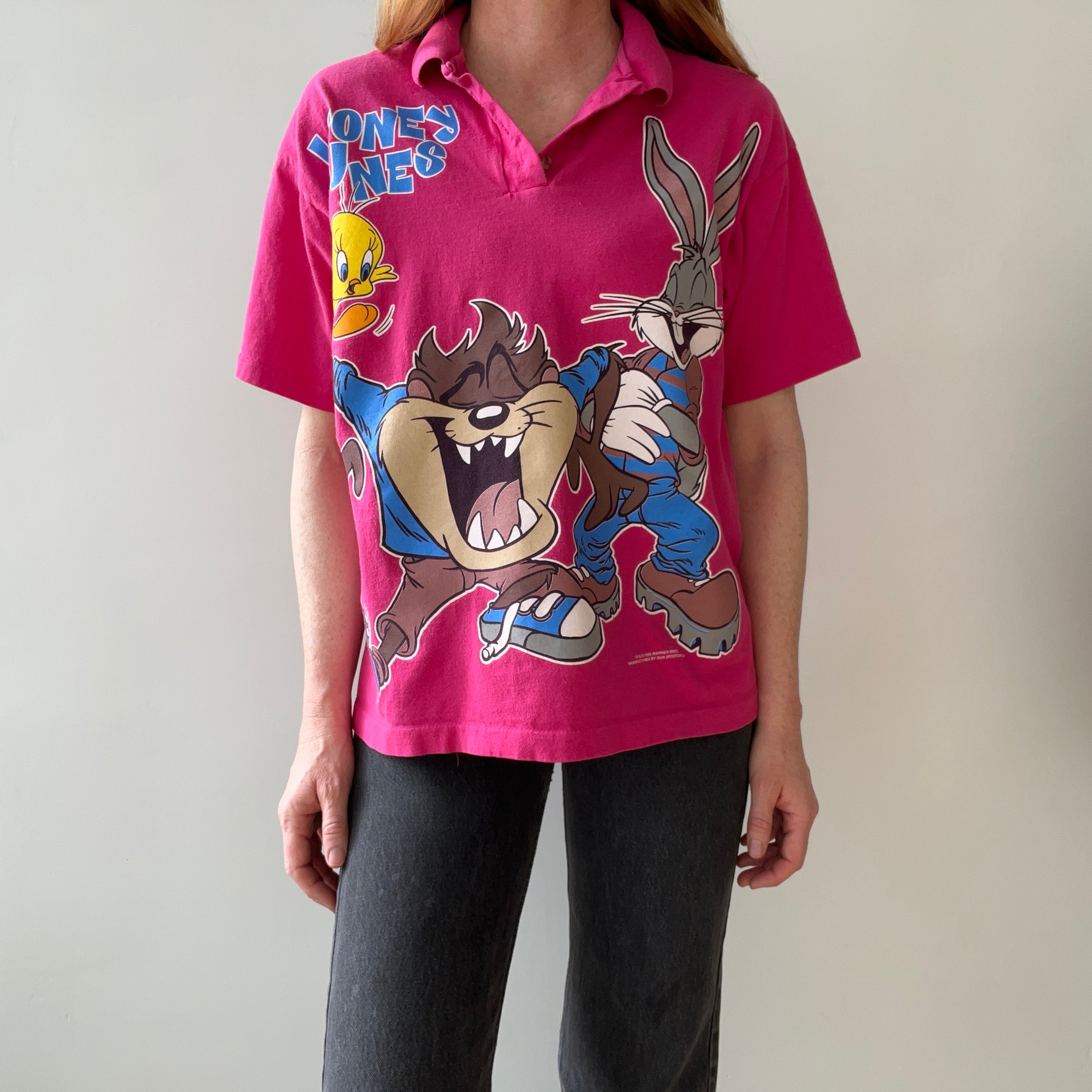 1996 Looney Tunes Polo T-Shirt - WOAH