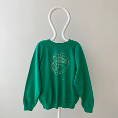 1980s Green Tuttle School Sweatshirt - Awwwww