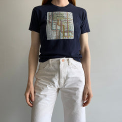 1970/80s Manhattan Subway Map T-Shirt