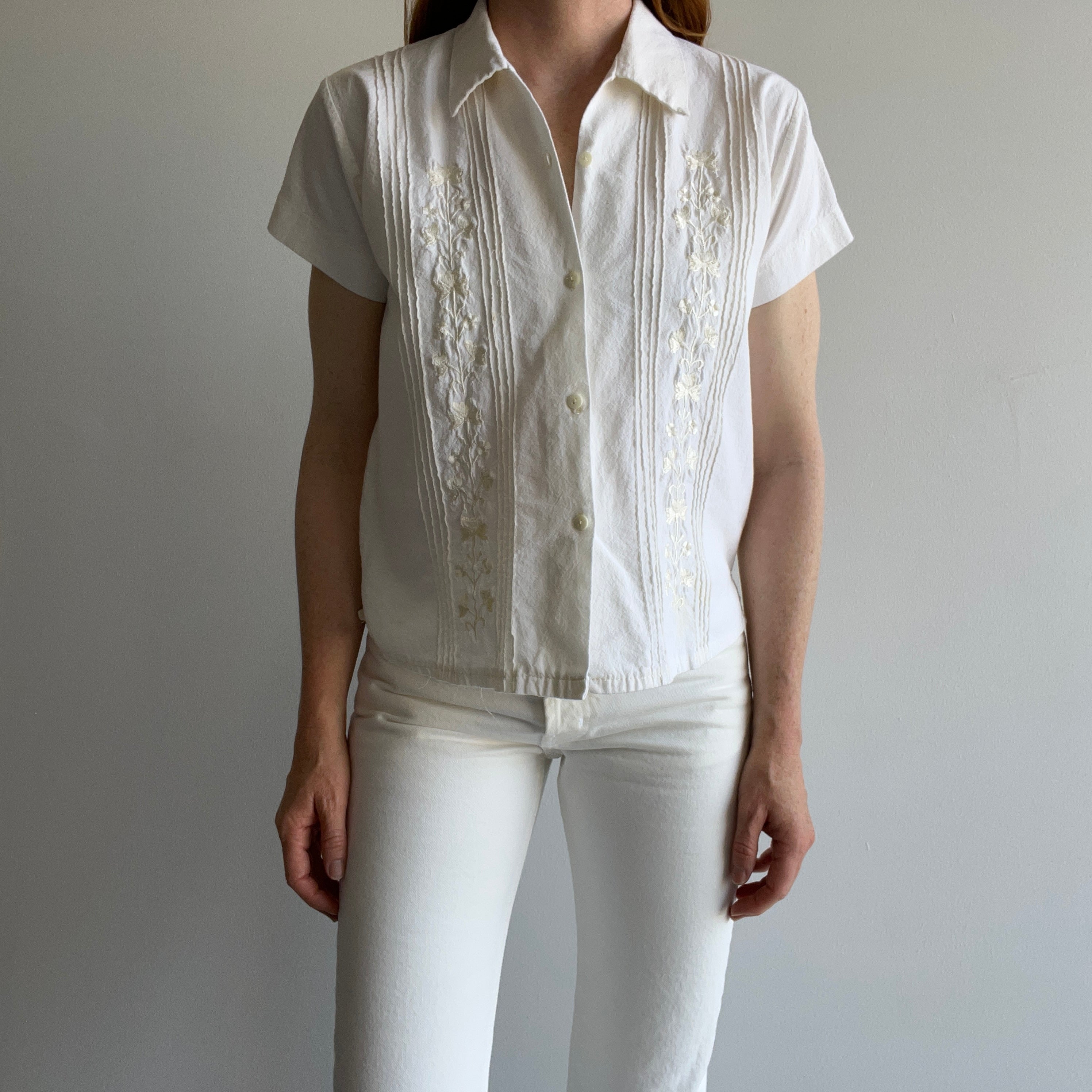 1970/80s Handmade Button Up Blouse - So Sweet