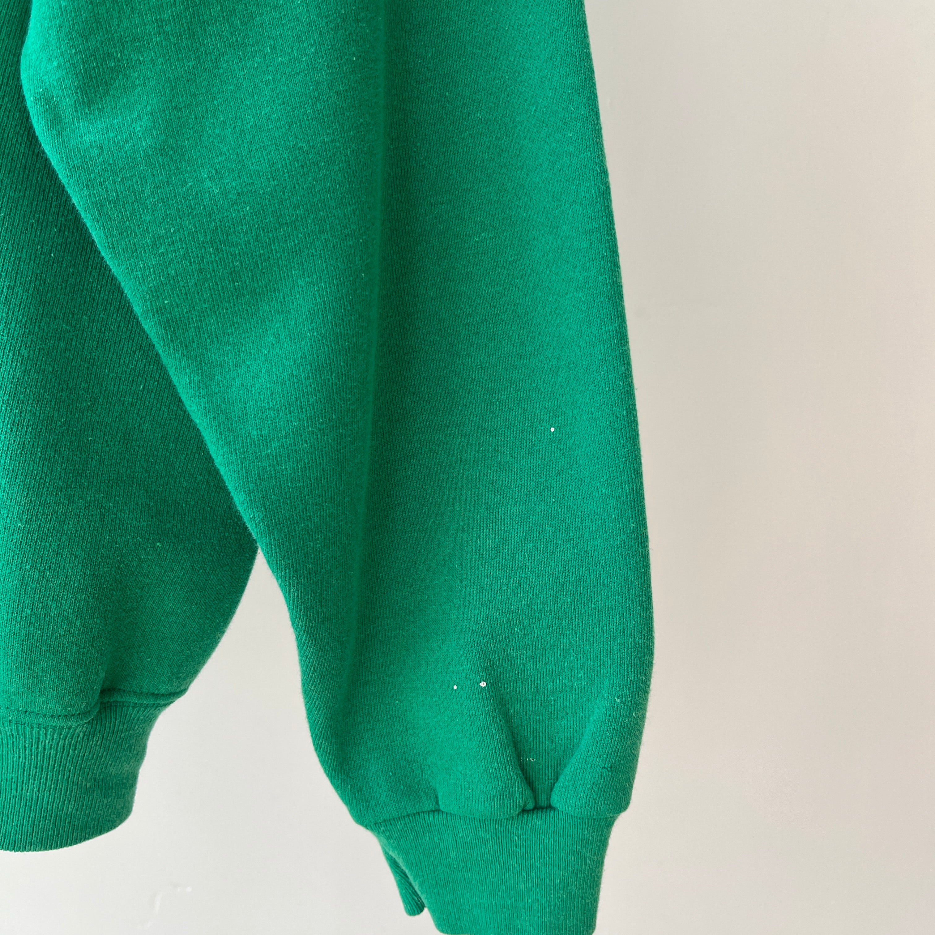 1980s Green Tuttle School Sweatshirt - Awwwww