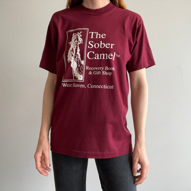 1980s The Sober Camel Recovery Book and Gift Shop T-Shirt