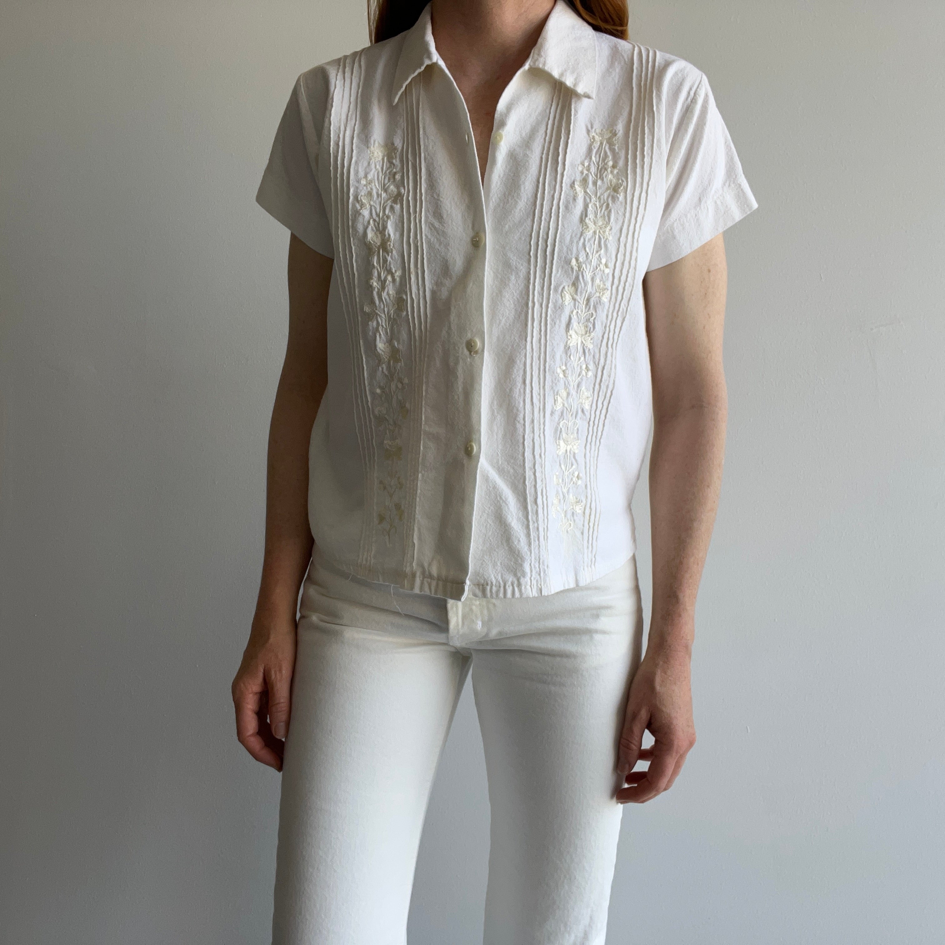 1970/80s Handmade Button Up Blouse - So Sweet