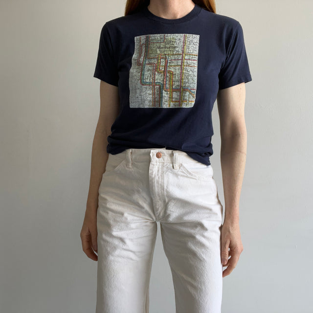 1970/80s Manhattan Subway Map T-Shirt