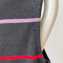 1980s Blank Striped Cut Off T-Shirt