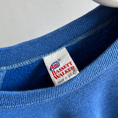 1980s Quiet Luxury at it's Vintage Finest Light Blue Sweatshirt