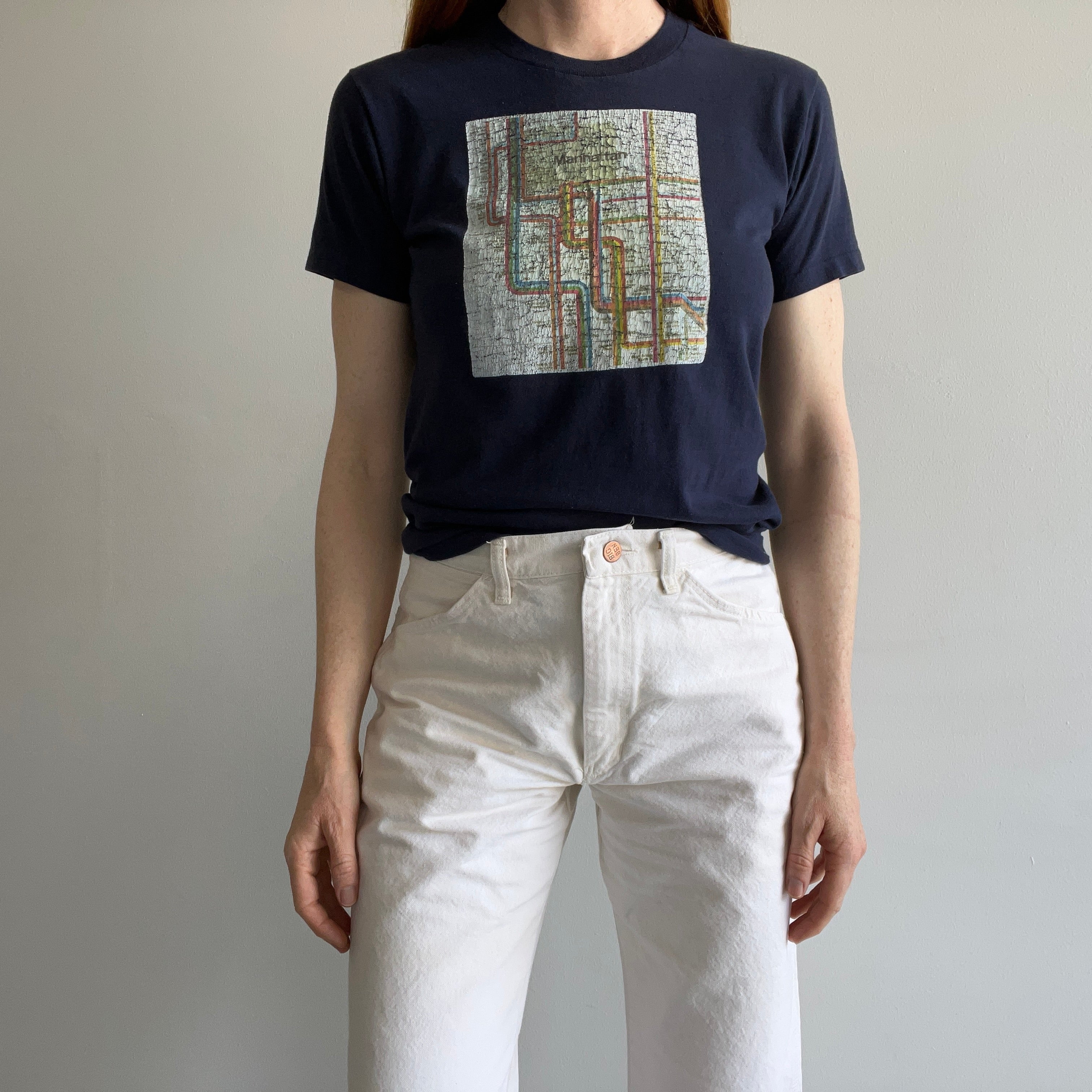 1970/80s Manhattan Subway Map T-Shirt