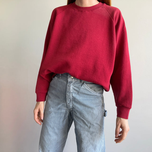 1990s Blank Red Sweatshirt