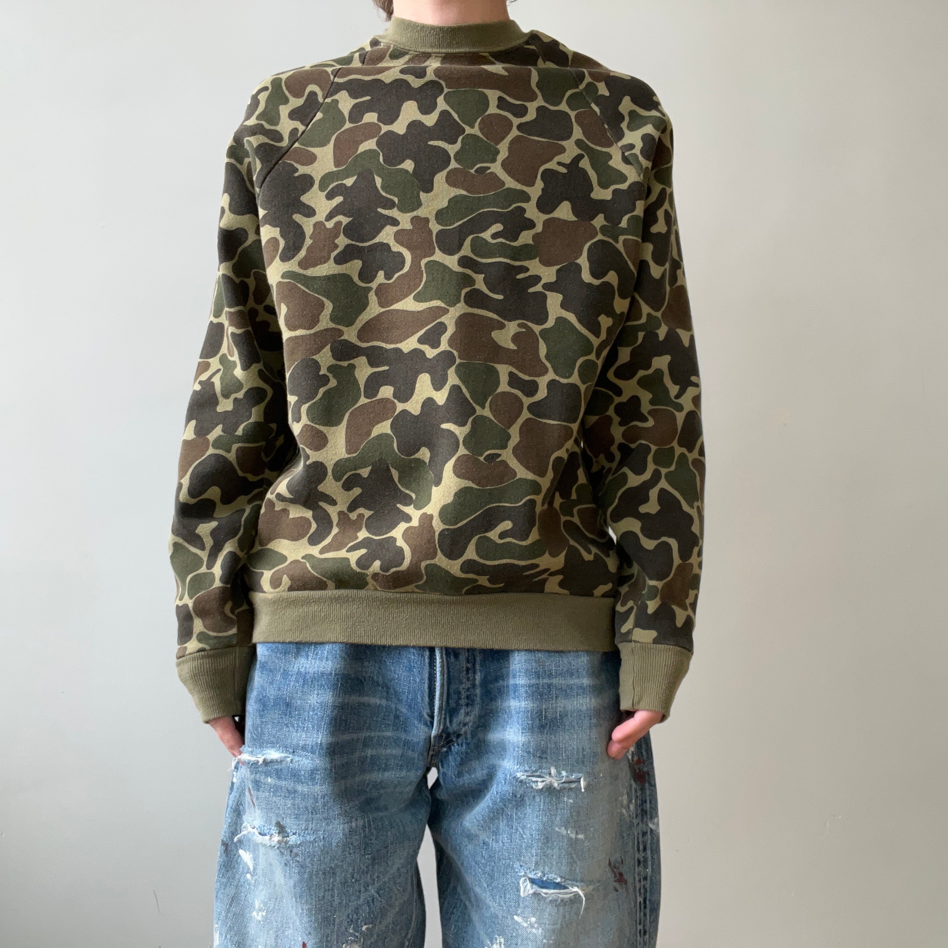 1970s/80s Camo Raglan Sweatshirt
