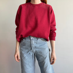 1990s Blank Red Sweatshirt