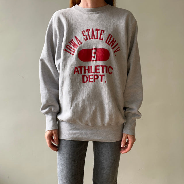 1980s Iowa State University Athletic Dept. Reverse Weave Sweatshirt