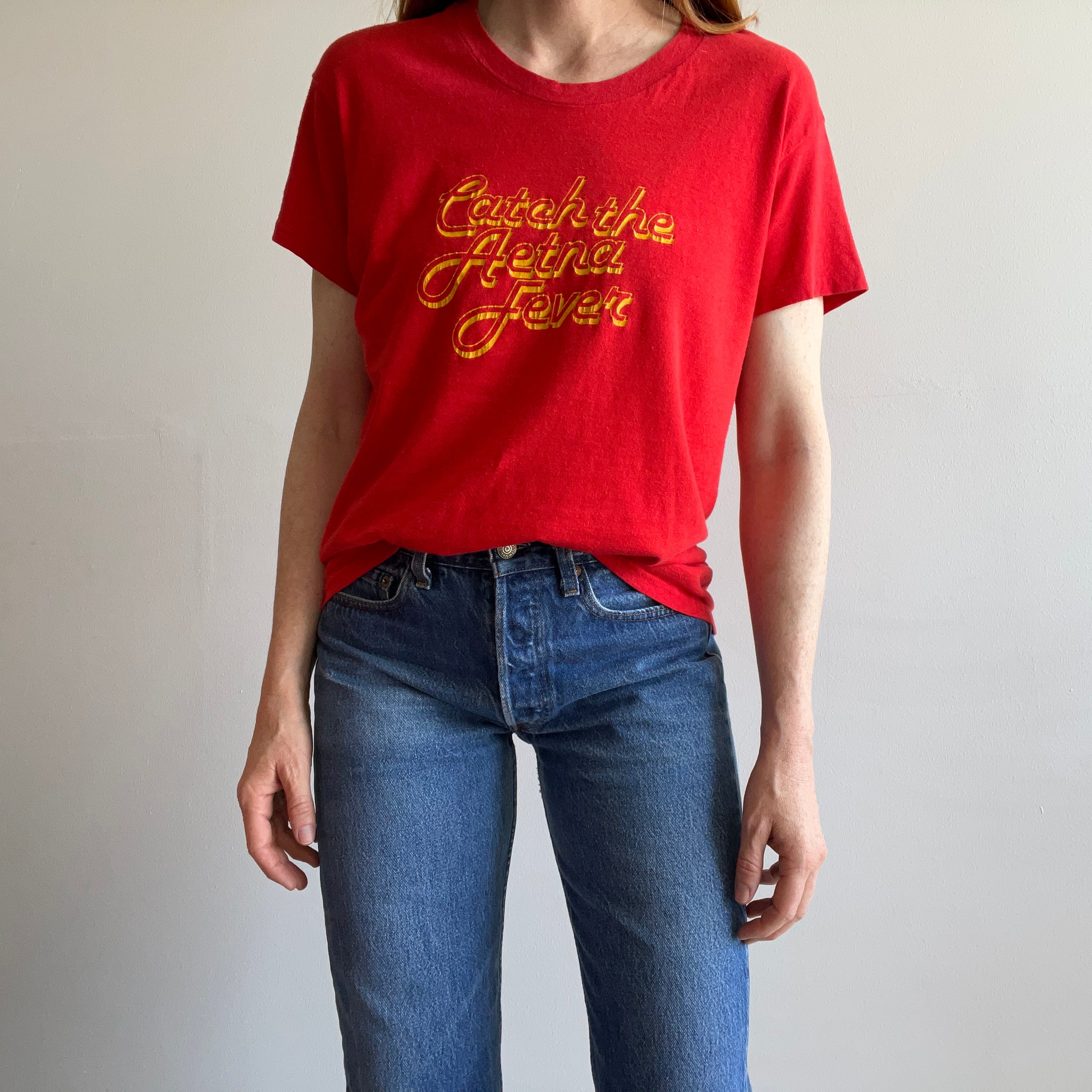 1970s Catch The Aetna Fever Super Duper Soft T-Shirt