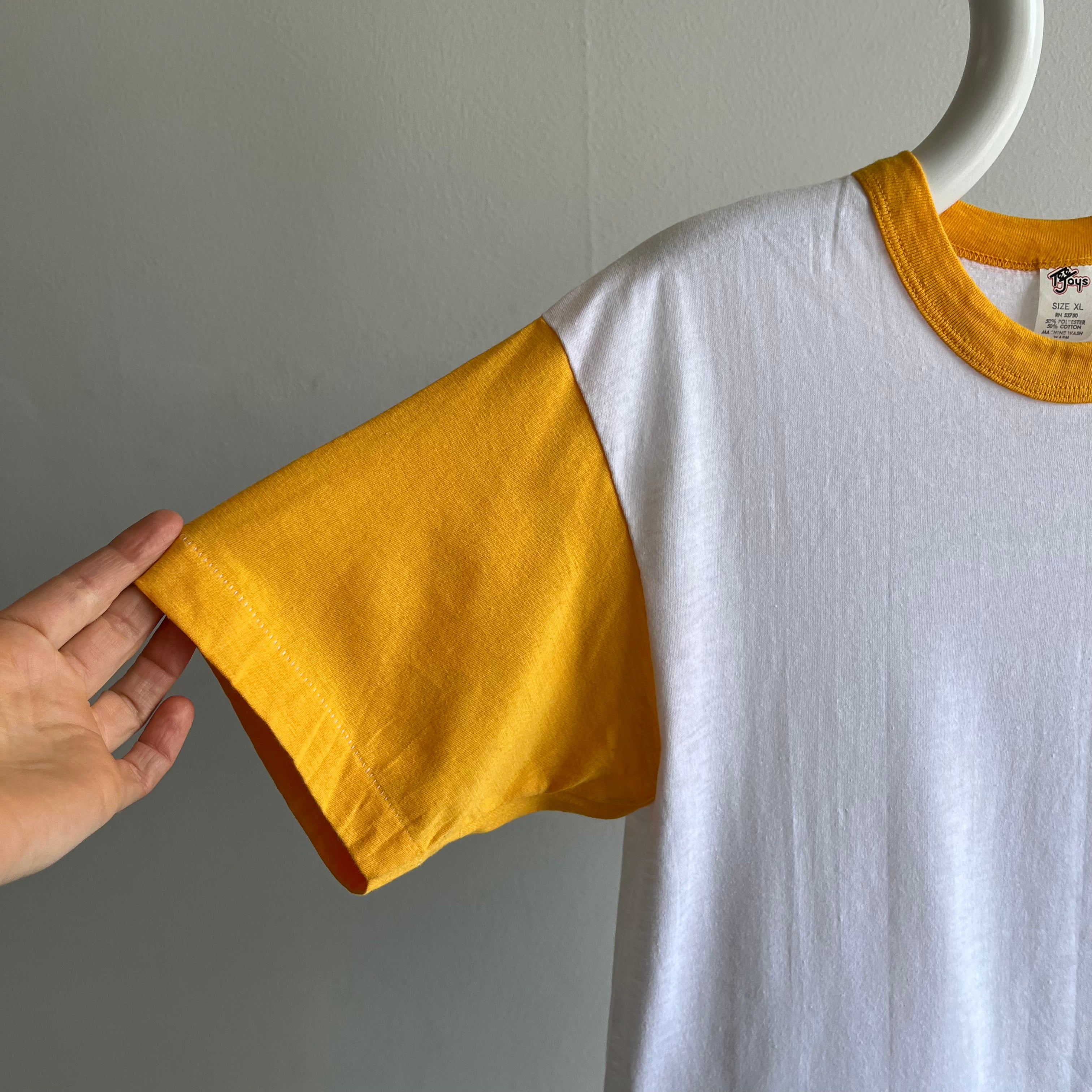 1970s Tee Jays Color Block T-Shirt