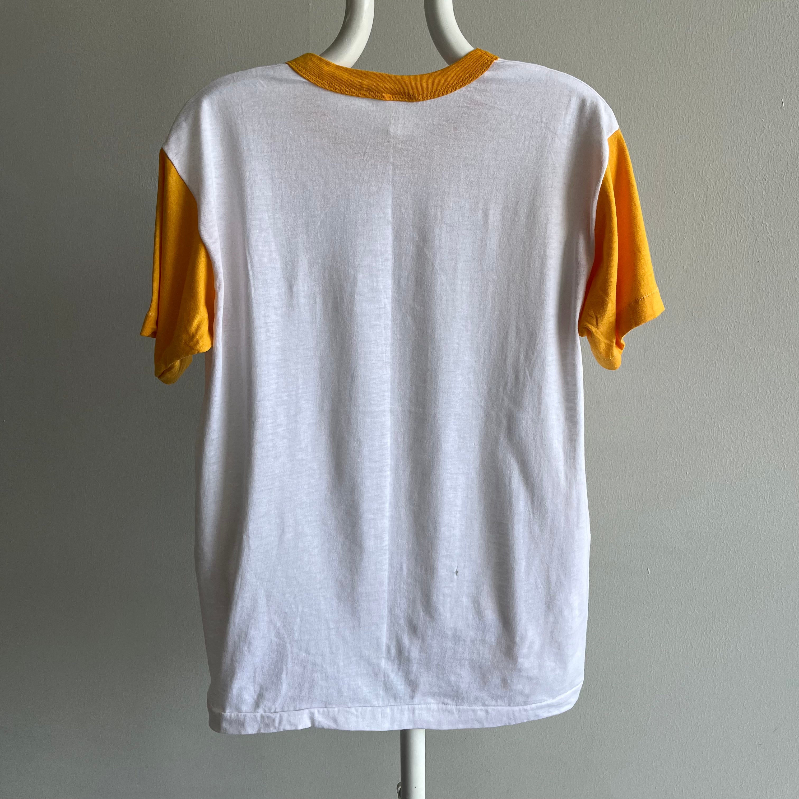 1970s Tee Jays Color Block T-Shirt