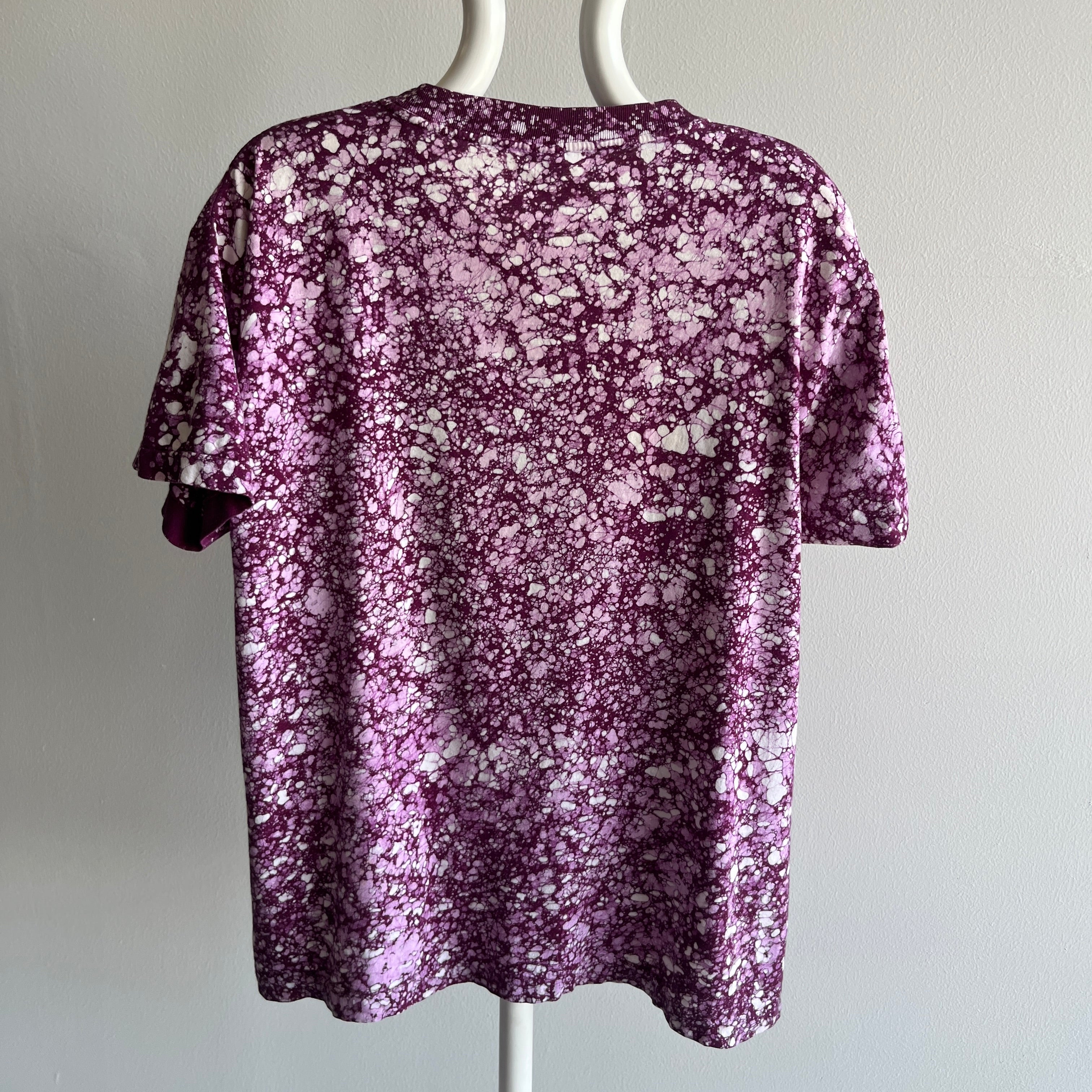 1980s Grateful Dead Bear Jerry Garcia Faded Acid Wash Cotton T-Shirt - WOWOWOW