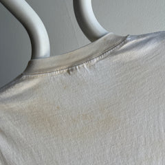 1980s Silky Soft Super Age Stained Blank Formerly White 