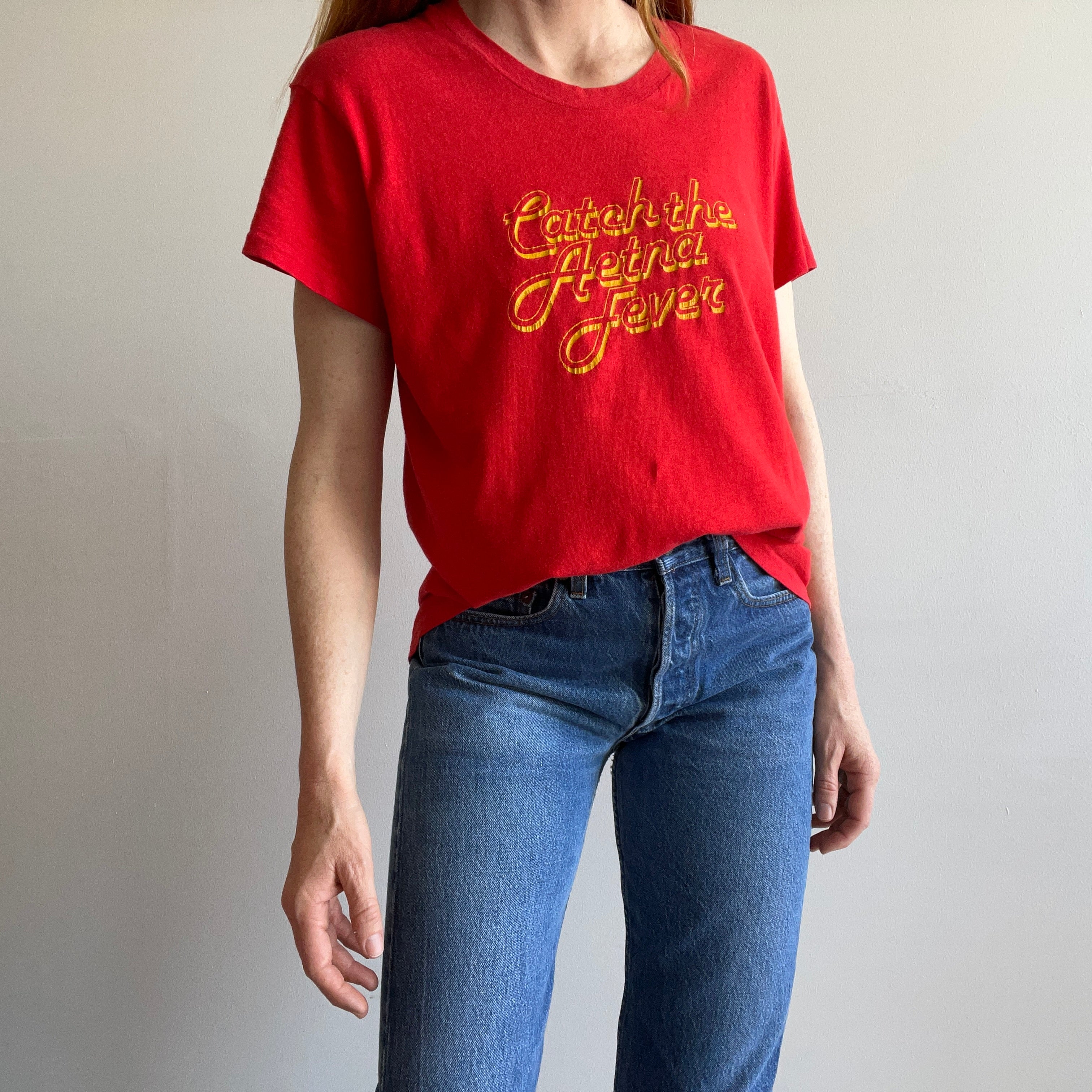 1970s Catch The Aetna Fever Super Duper Soft T-Shirt