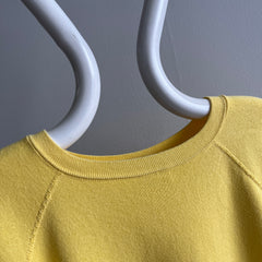 1980s Buttery Yellow Sweatshirt - !!!!!