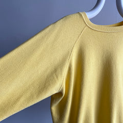 1980s Buttery Yellow Sweatshirt - !!!!!