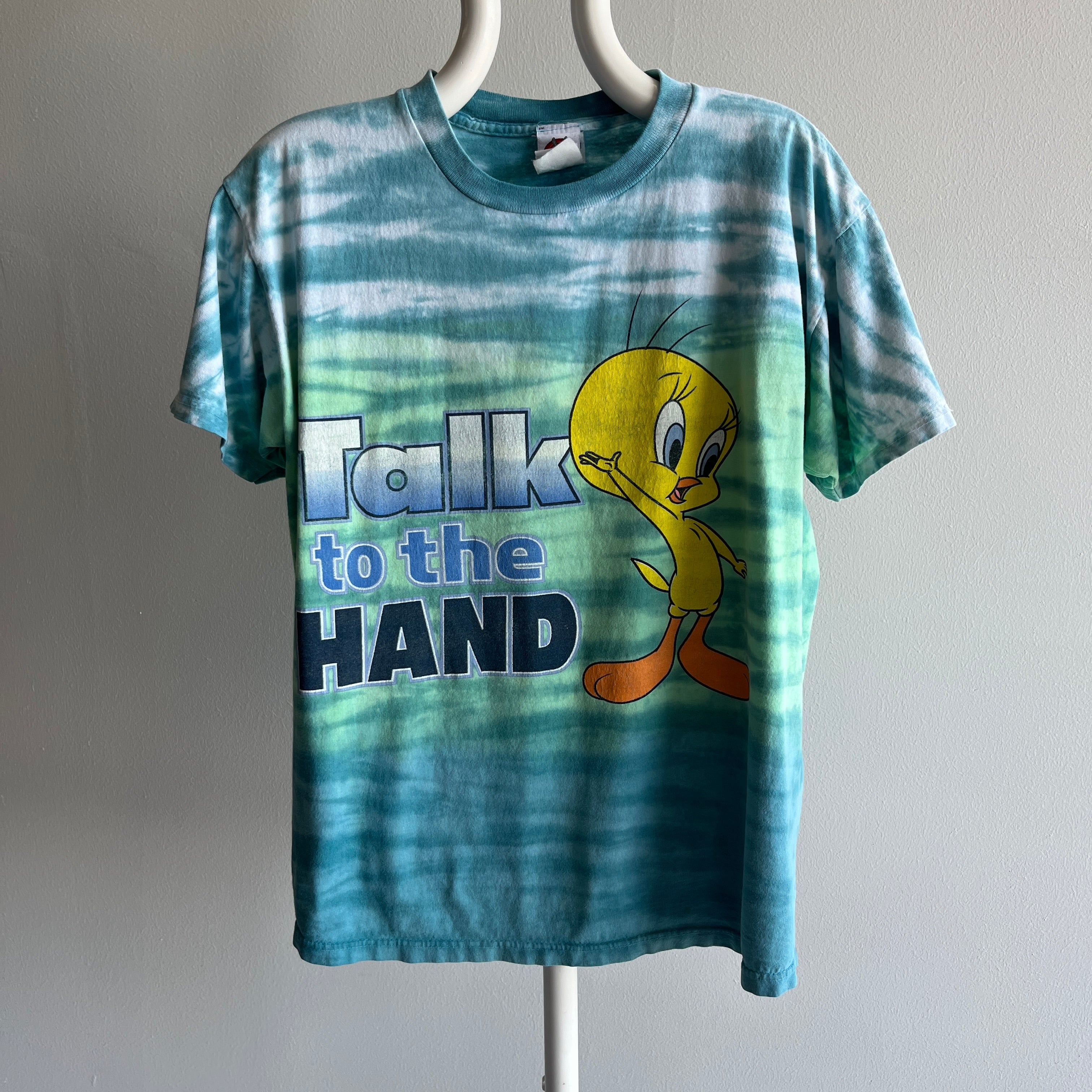 2001 Talk To The Hand Tweety Bird Tie Dye T-Shirt