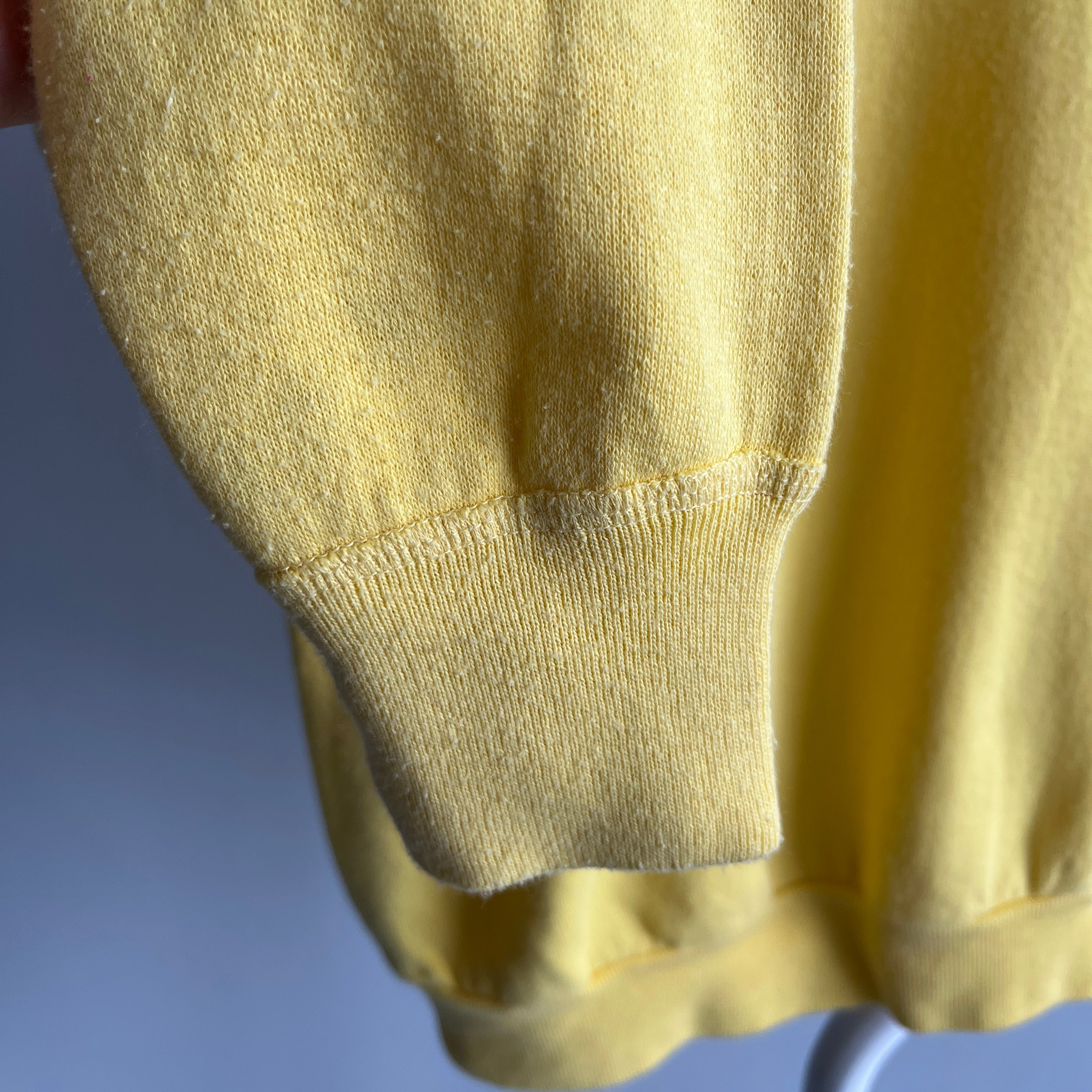 1980s Buttery Yellow Sweatshirt - !!!!!