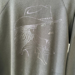 1980s/90s Faded Black Cowgirl Print Sweatshirt - Gimme