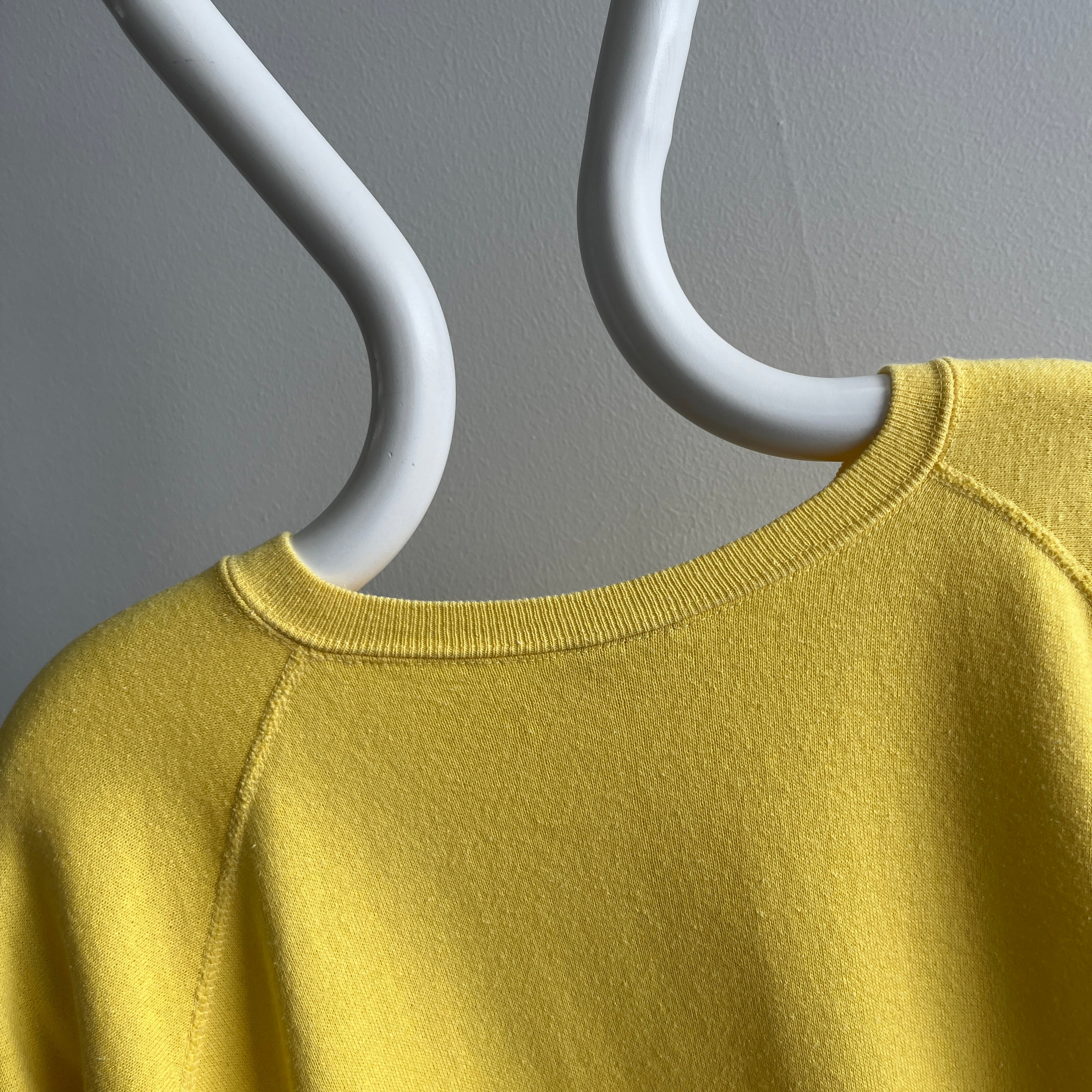 1980s Buttery Yellow Sweatshirt - !!!!!