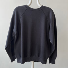 1980s/90s Faded Black Cowgirl Print Sweatshirt - Gimme