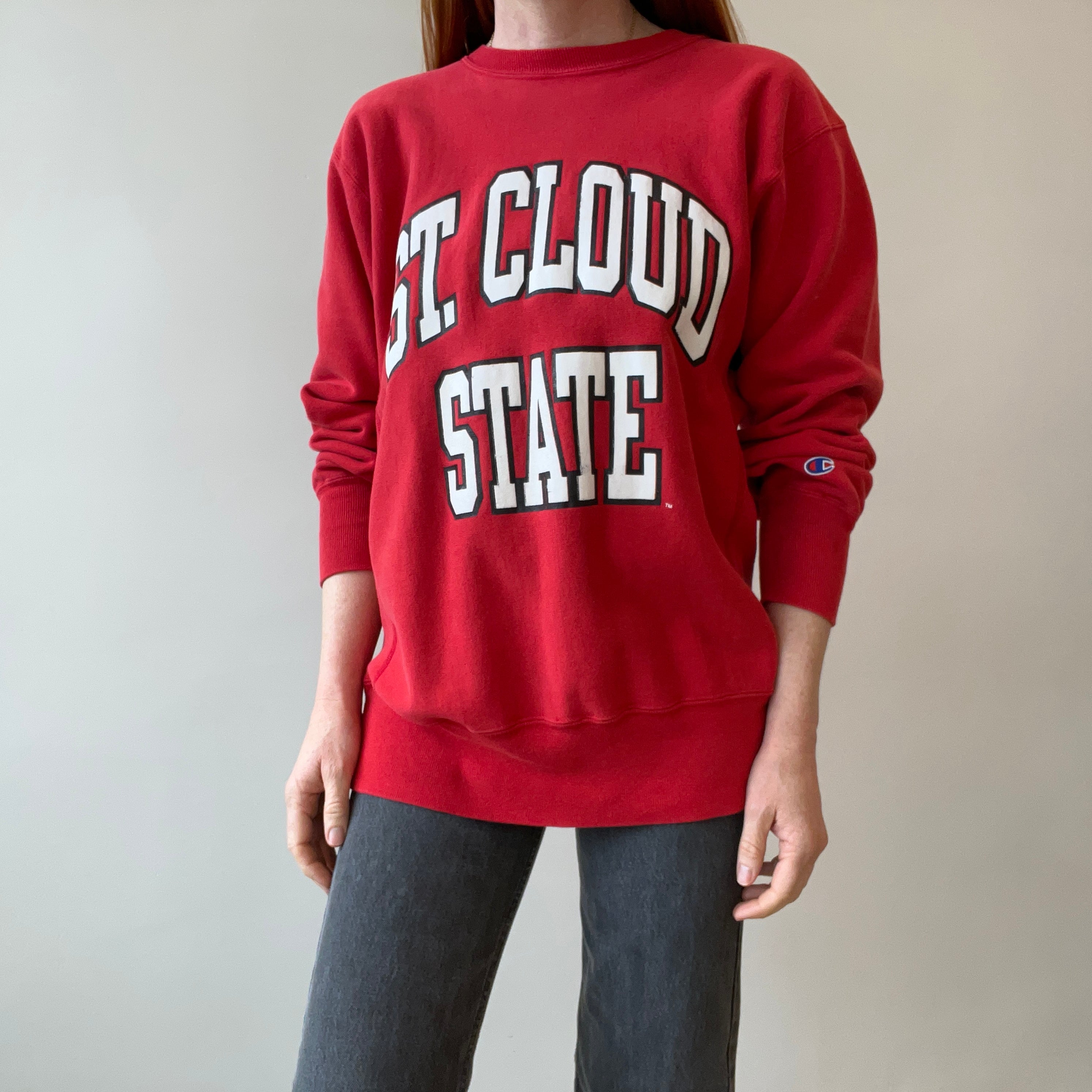 1980s Champion Reverse Weave St. Cloud State USA Made Sweatshirt