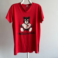 1980s Need A Hug Teddy Bear T-Shirt