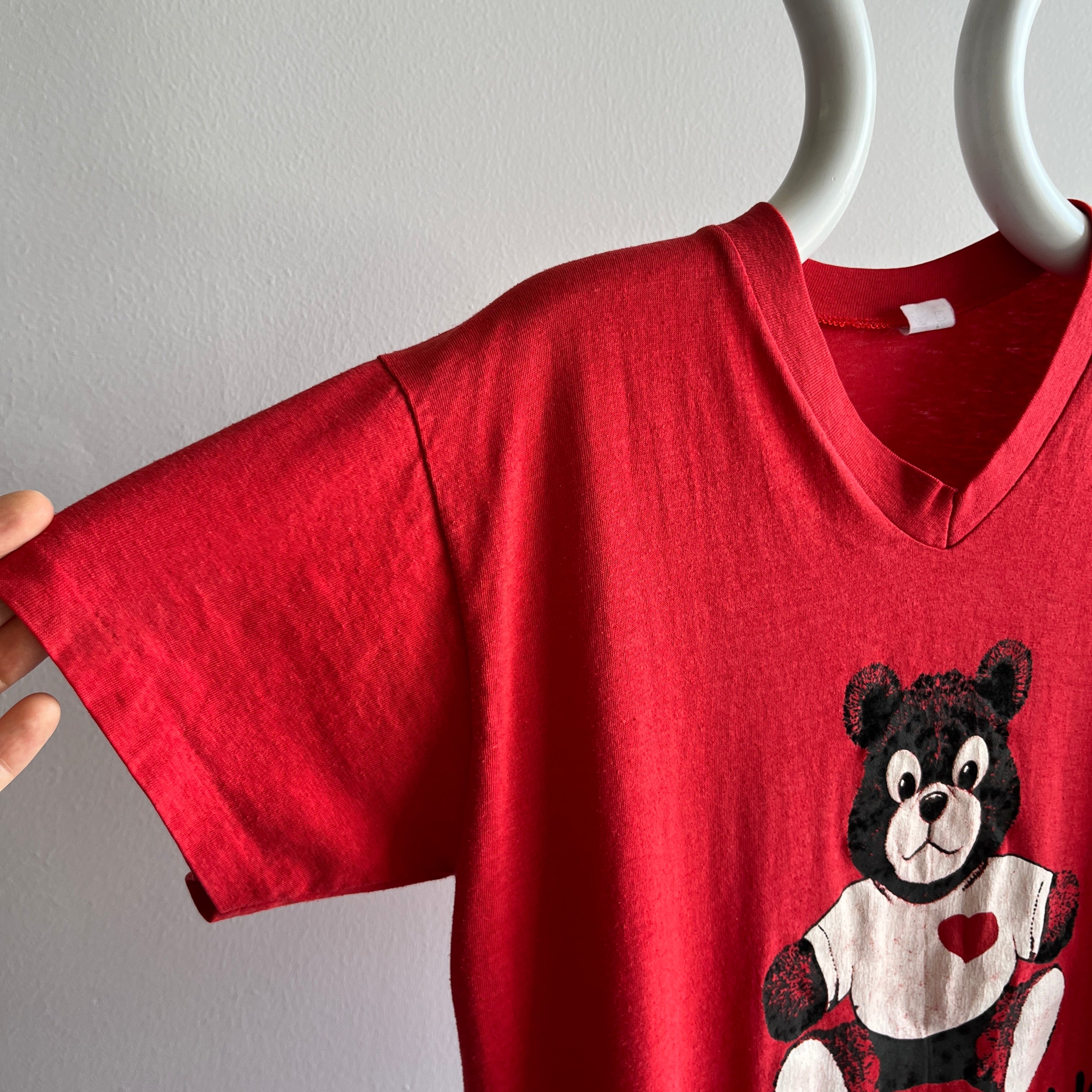 1980s Need A Hug Teddy Bear T-Shirt