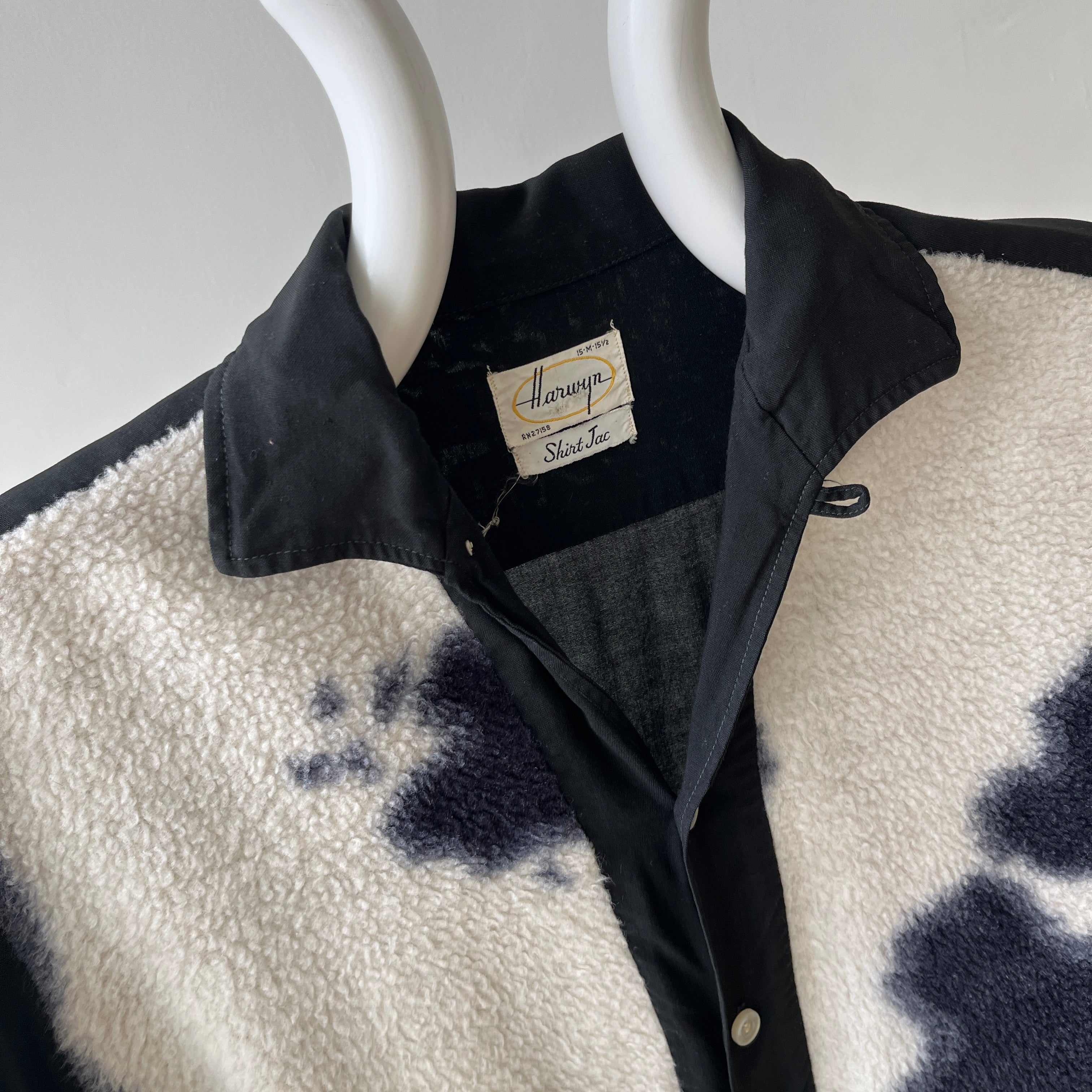 1950s Rockabilly Fleece Button Up Shirt - !!!!!! Supreme Copied this Design