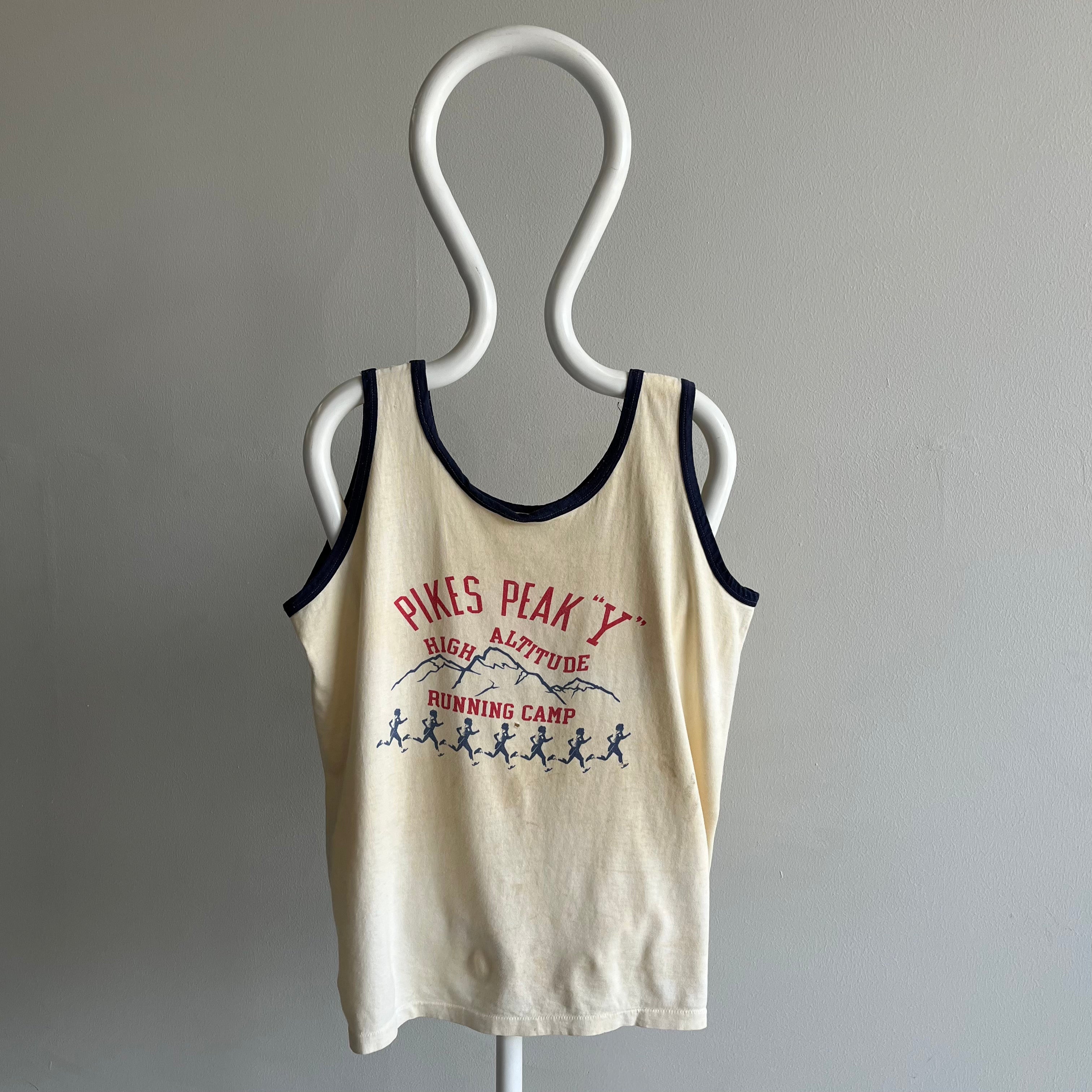 1970s SUPER RAD Pikes Peak YMCA Front and Back Soft Cotton Tank