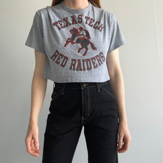 1970s Texas Tech Red Raiders Crop Top - Champion Brand