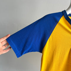 1980s Short Sleeve Baseball Henley T-Shirt