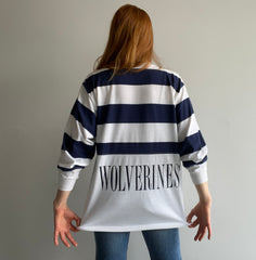 1980s Michigan Wolverines Long Sleeve Striped T-Shirt