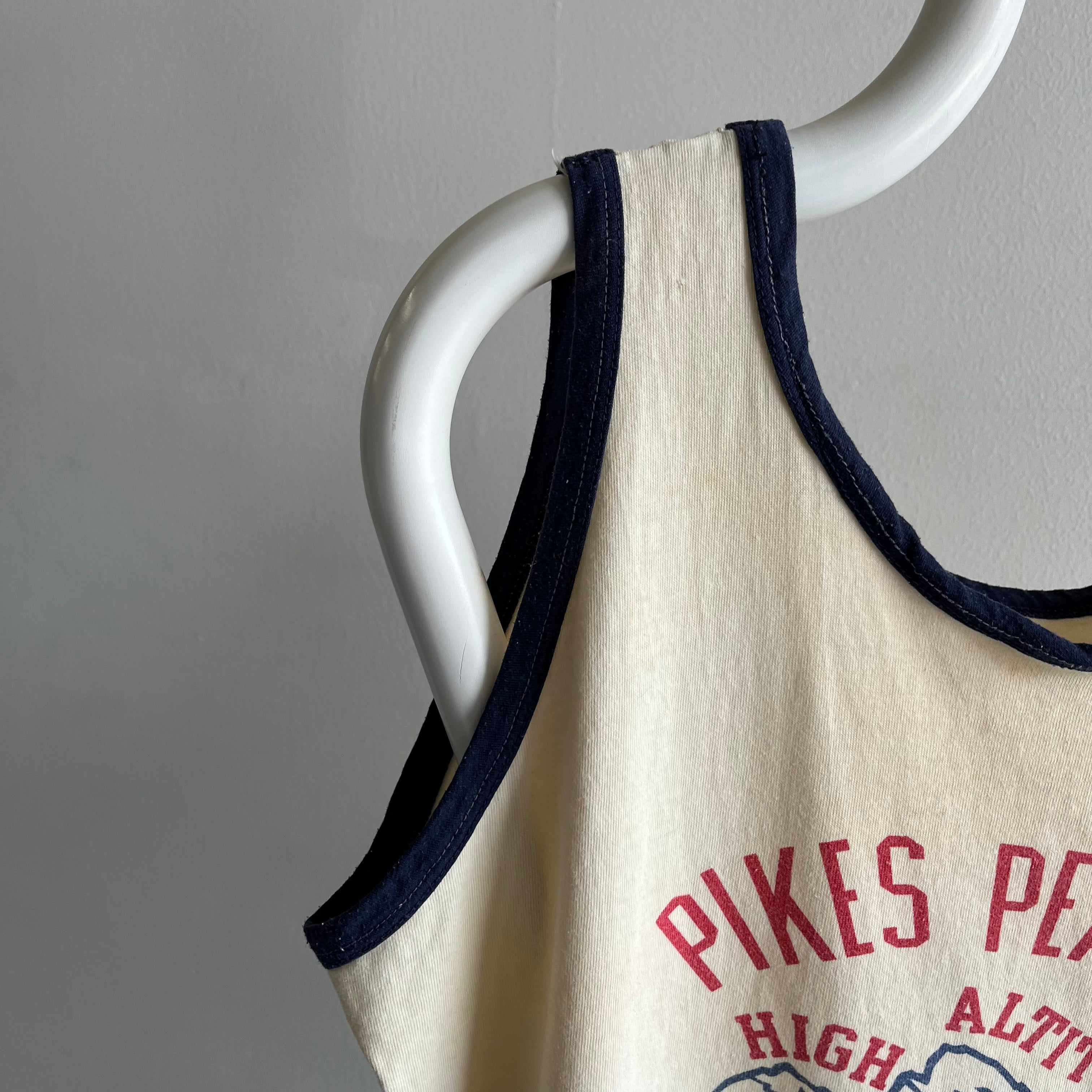 1970s SUPER RAD Pikes Peak YMCA Front and Back Soft Cotton Tank