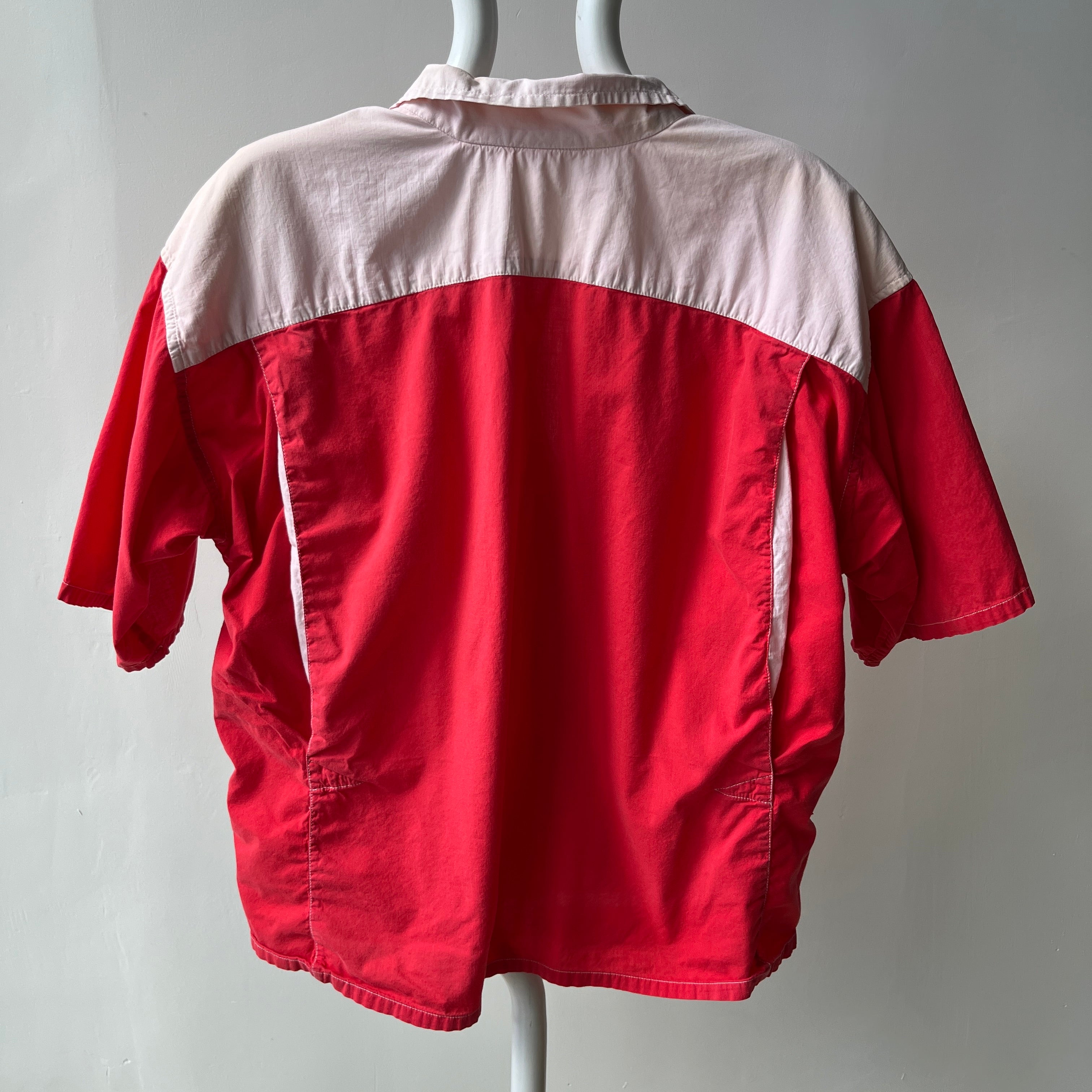 1980/90s Confusing Cherry Lane Cotton Short Sleeve Button Up