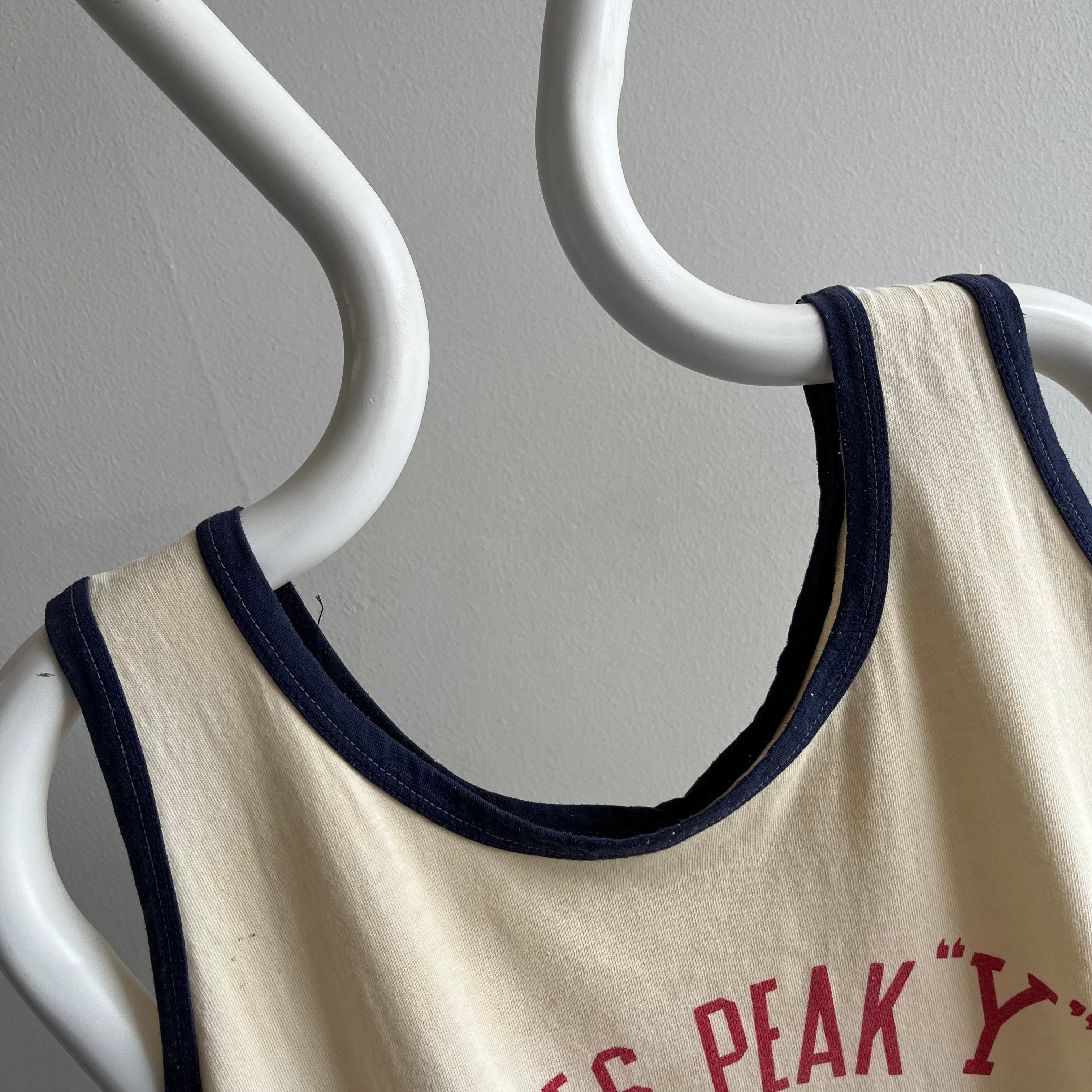 1970s SUPER RAD Pikes Peak YMCA Front and Back Soft Cotton Tank