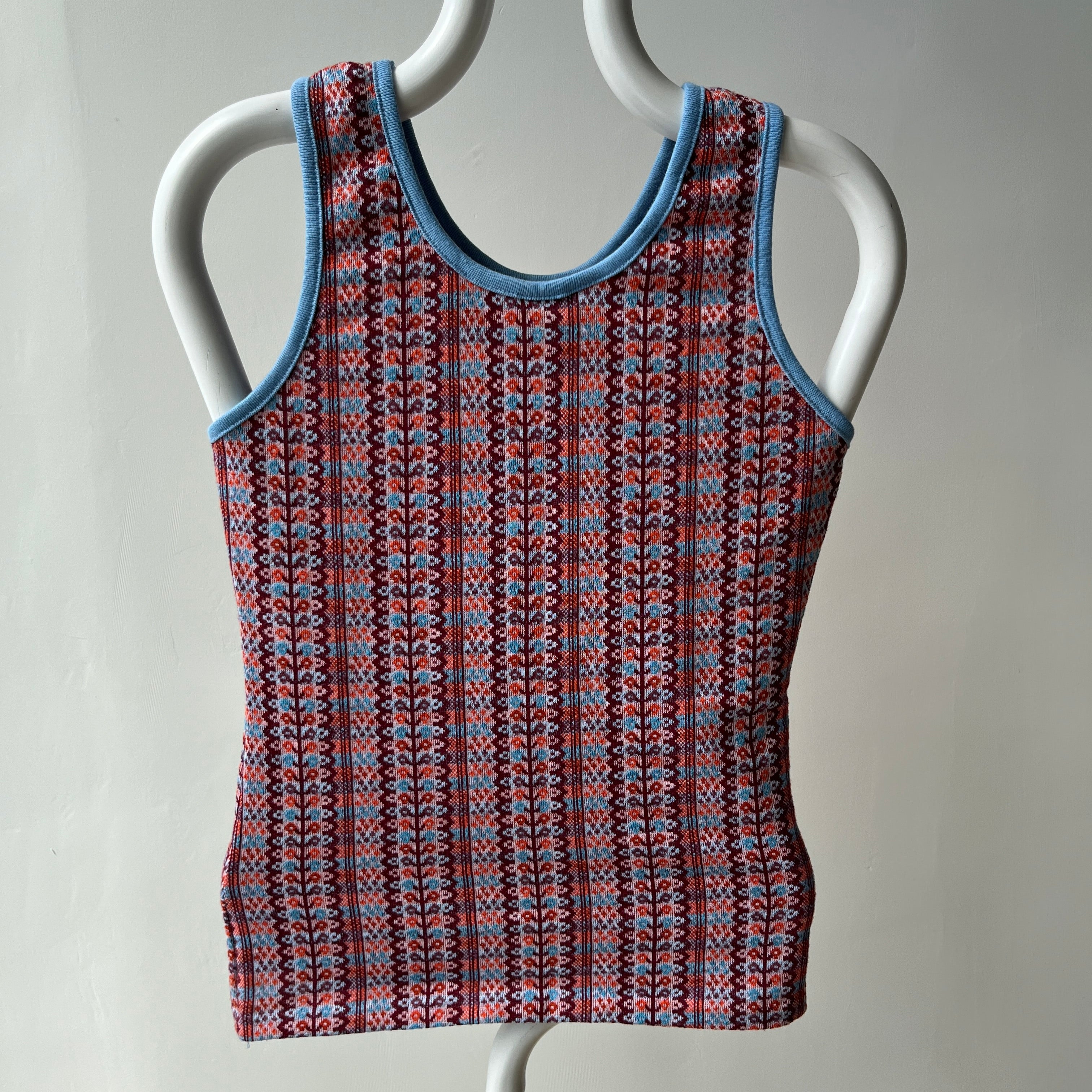 1970s Non Stretchy Super Cool Pattern Tank (Blank bc No Graphic)