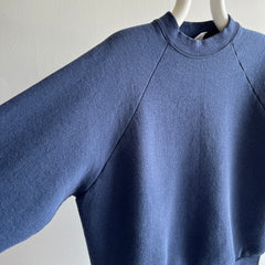 1990s FOTL Blank Navy Medium Weight Raglan Sweatshirt