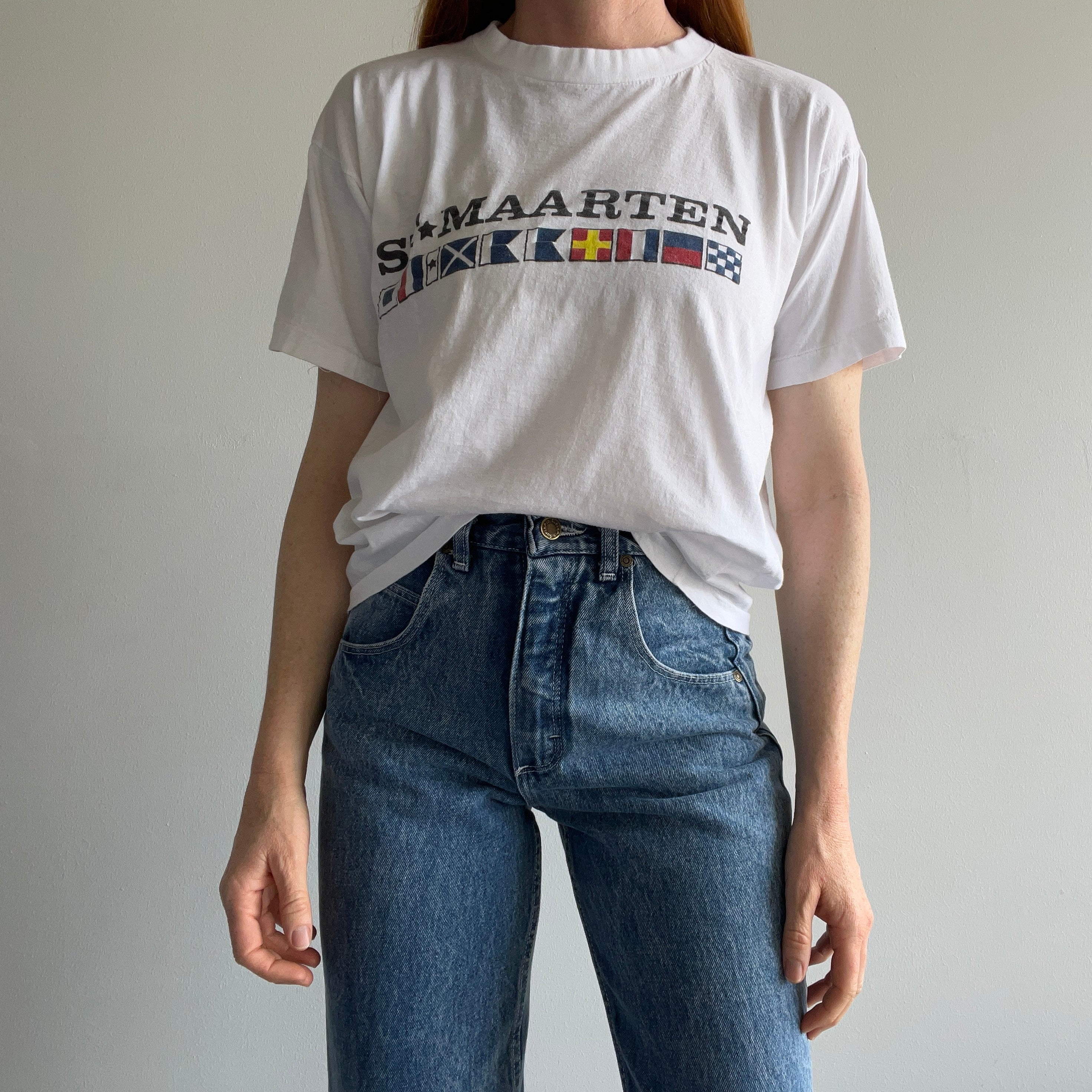 1990s St. Maarten Slouchy Cotton T-Shirt