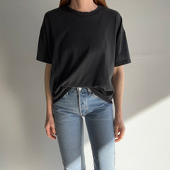 1990s Blank 50/50 Black T-Shirt