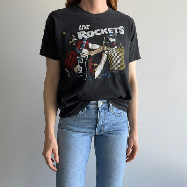 1983 The Rockets Farewell Concert "10 Years of Rocket Roll" Soft and Slouchy T-Shirt !!!!
