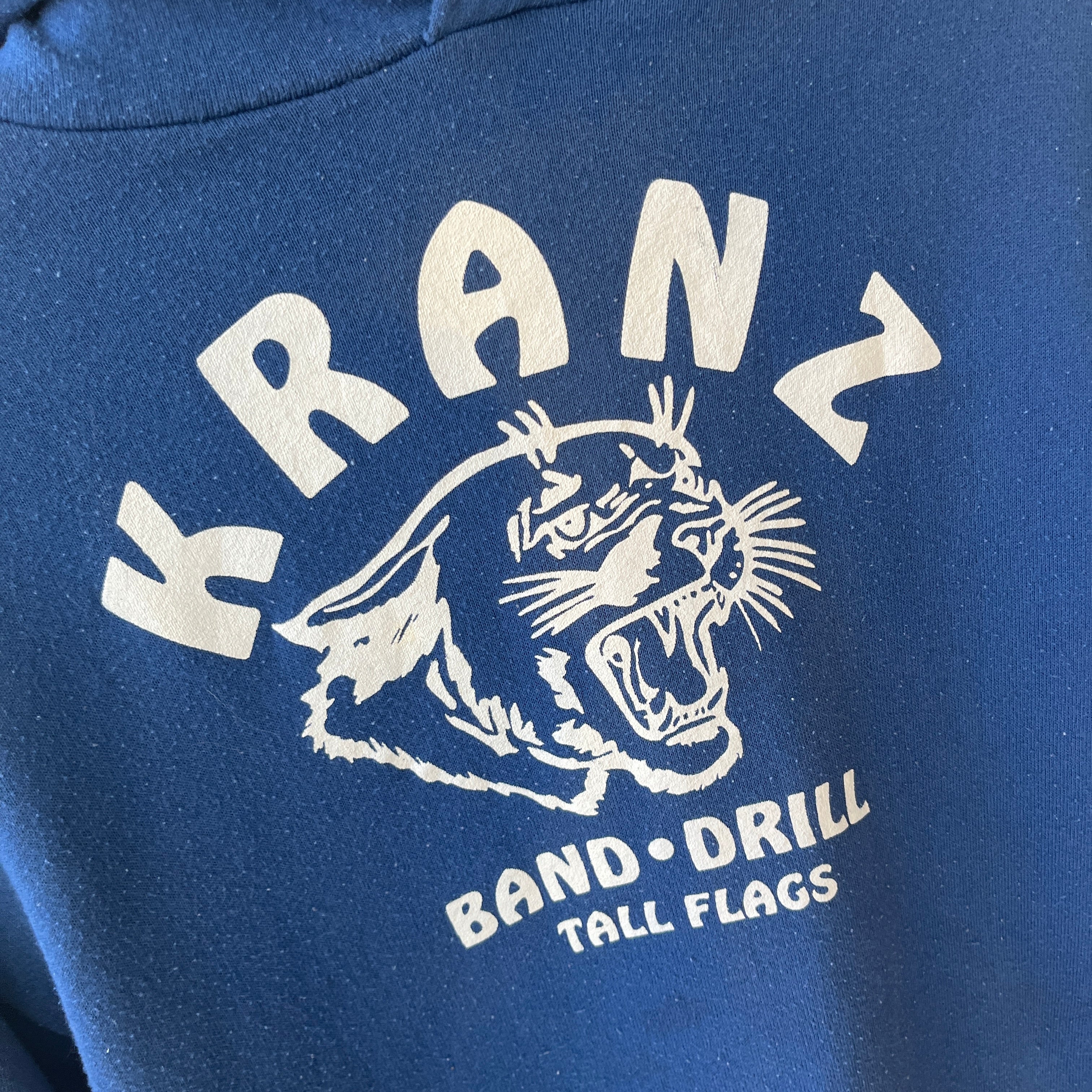 1980/90s Kranz Band Drill Tall Flags Pull Over Hoodie by Jerzees