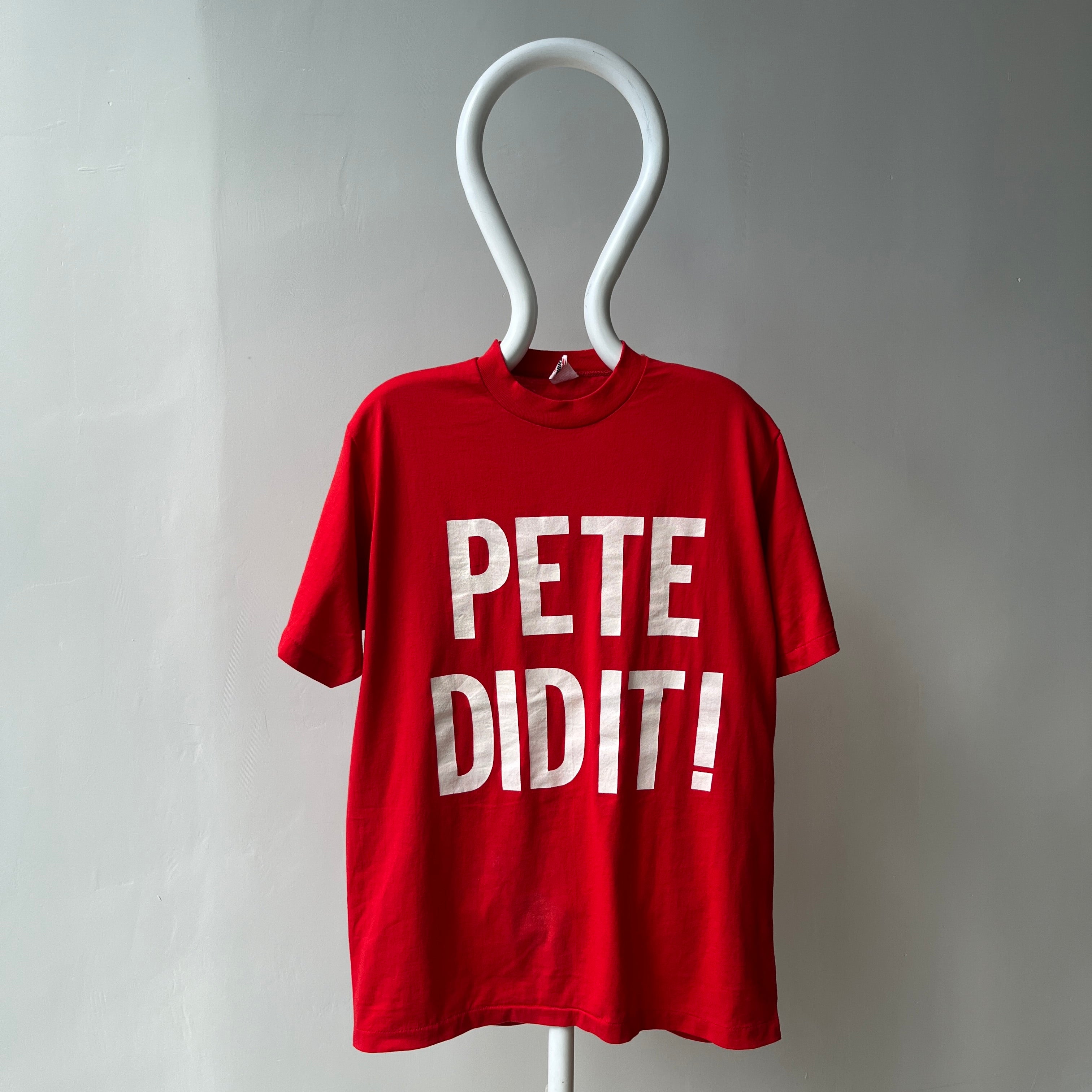 1970/80s Pete Did It T-Shirt by Wolf